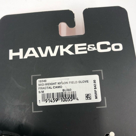 SOLD-Hawke + Co Camo Gloves Blue Fractal Field Sz S / M Men's - Picture 4 of 7